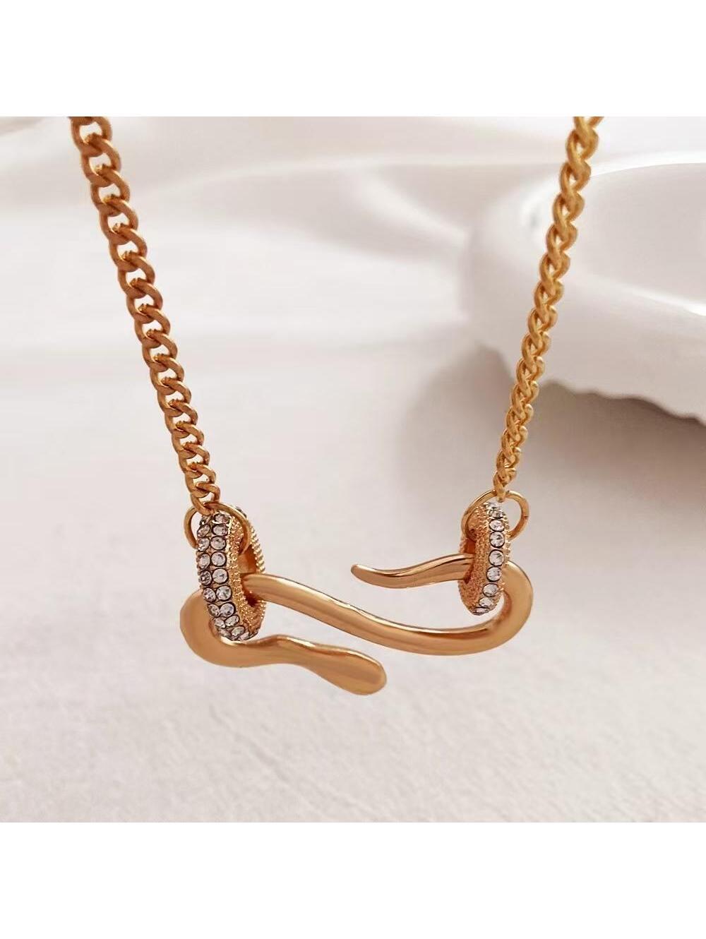 Boho Gold Snake Choker: Vintage Serpent Pendant Necklace